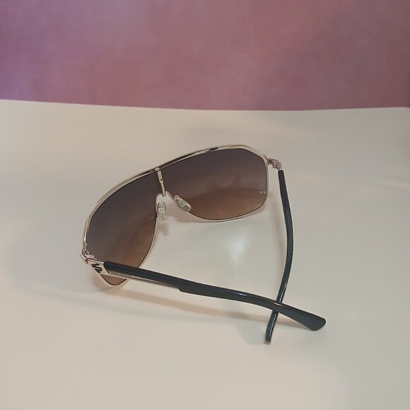 Southpole 5012sp Men's Uv Protective Rectangular Metal Shield Sunglasses - Picture 6 of 8